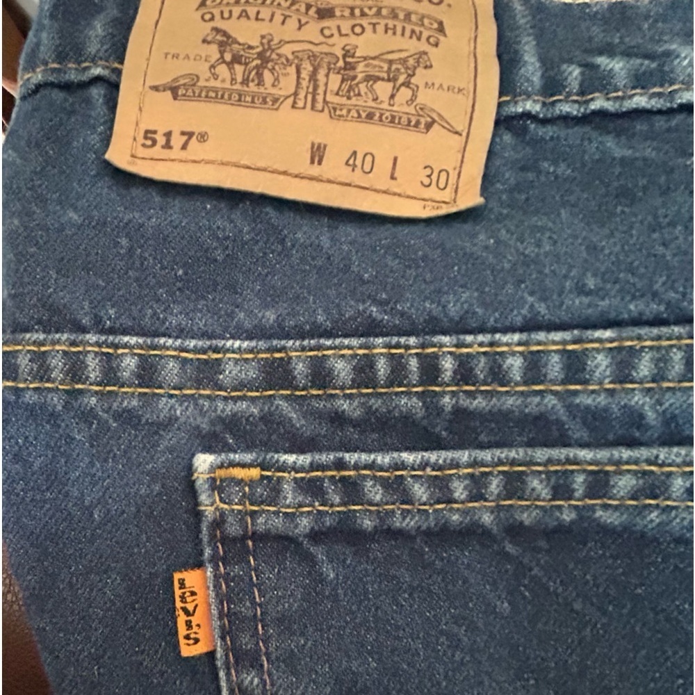 Vintage Levi's 517 Orange Tab Jeans 40 Streetwear Grunge Made In USA Workwear - Picture 10 of 10